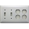 Mulberry Princess Style White 4 Gang Combination Switch Plate -