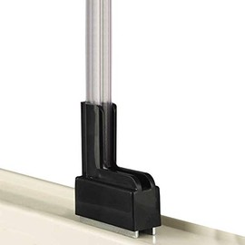 STORE FIXTURES DIRECT 13" H Gondola Shelf Sign & Poster Holder, Right Angle L Shaped Magnetic Sign Display, Black, 10 Pack