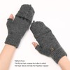 USB Warmer Heated Gloves Flip Half Fingerless Electronic Knitted Hand