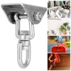 Hammock Hanging Kit, Stainless Steel Rotatable Swing Hanger Hook Fixed
