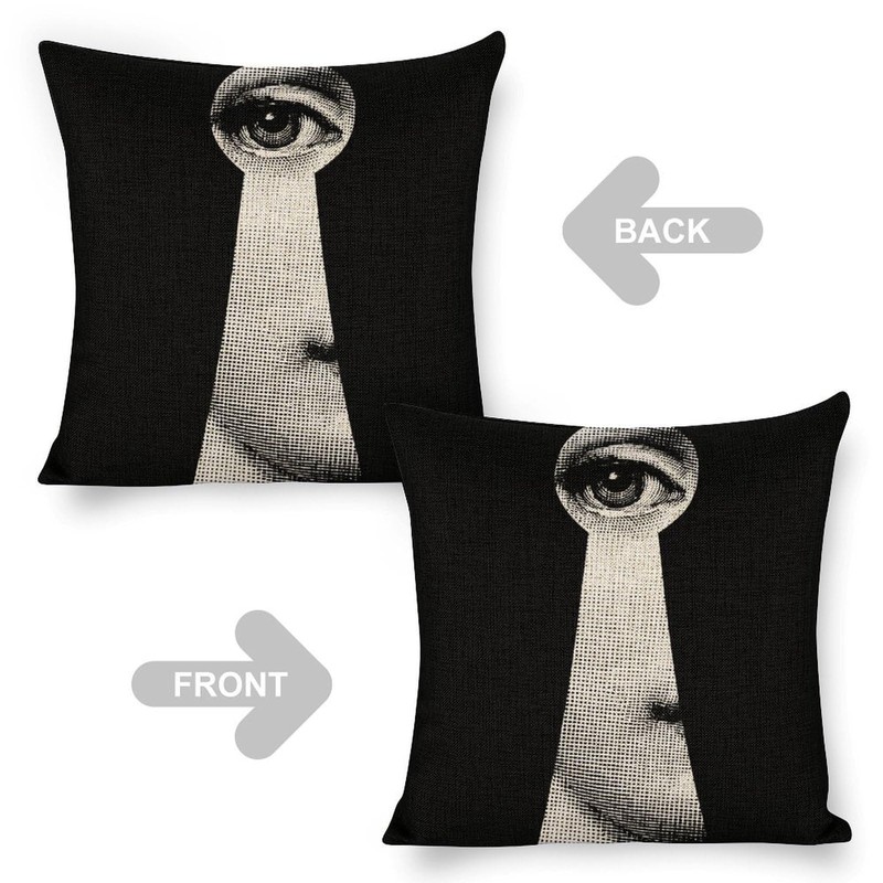 LITTLIUDO Lina Cavalieri Pillow Cover, Lina Cavalieri Artificial Linen Throw