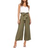 FANCYINN Womens 2 Piece Crop Pants Set V Neck Tank