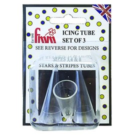 FMM Piping Icing Decoration Decorating Sugarcraft Stars & Stripes Nozzle Tip Set