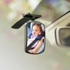 Stick On Car Baby Mirror, Ampper Adjustabe HD Glass Convex