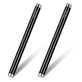 Qualirey 2 Pack Bug Zapper Replacement Bulbs, 13 Inch T8 10w Bug Light Bulbs Black Mosquito Tubes Fly Zapper Tubes for 20w Electronic Fly Lamp Indoor Outdoor Summer