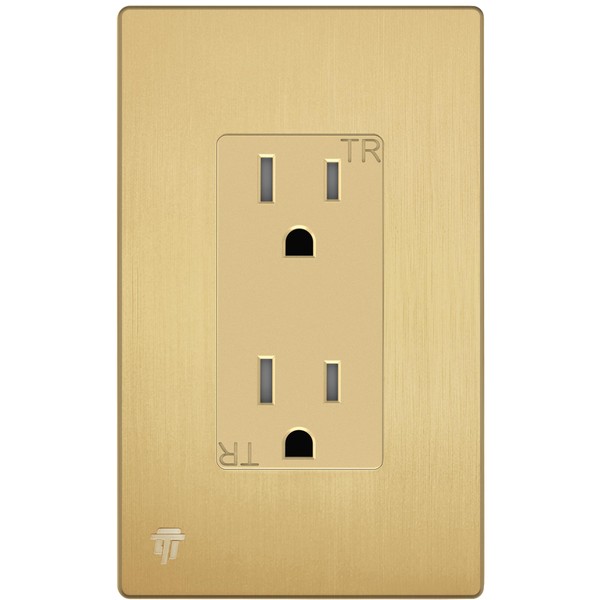 ENERLITES Elite Series Decorator Receptacle Outlet Child Safe Tamper-Resistant, Gloss
