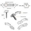MMSD 100 Pack LED Strip Light Clips LED Tape Light