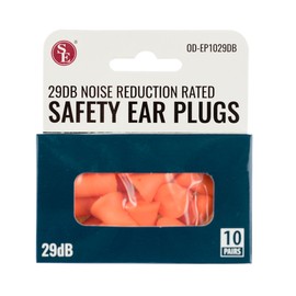 SE 29 dB Noise Reduction Rated Safety Ear Plugs (10 Pairs) - OD-EP1029DB