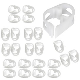 24 Pcs Adjustable Plastic Tubing Clamps – Hose Valves for 1/4"-1/2" Tubing – Pinch Valve Design for Precise Flow Control – Ideal for Lab, Beer Bottling & Liquid Transfer