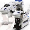 Children Simulation Universal Wheel Train Model Transform Educational Kid ToyWhite