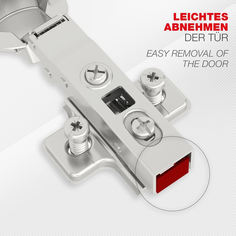 SOTECH Smooth Soft Close Pot Hinges 105° Corner Stop T45