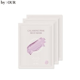 BY:OUR Mud Mask 13g*3ea, Type:CALAMINE PINK MUD