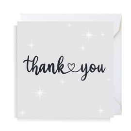 Second Ave Thank You Square Card For Him/Her Greeting Card