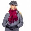 Heritage Traditions Tweed Wool Peaked Newsboy Cap Hat (Grey)