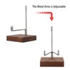 Hipiwe 2 Pack Crystal Display Stand Adjustable Metal Arms Display