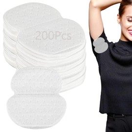 200 Pcs Armpit Sweat Pads, Disposable Non-Woven Underarm Sweat Pads for Women & Men, Sweat Pads for Under Arms, Long-Lasting Comfort for Various Occasions