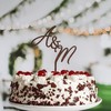 Suzu Papers Hochzeitstorte Deko mit Anfangsbuchstaben - Tortentopper Hochzeitstorte Initialen