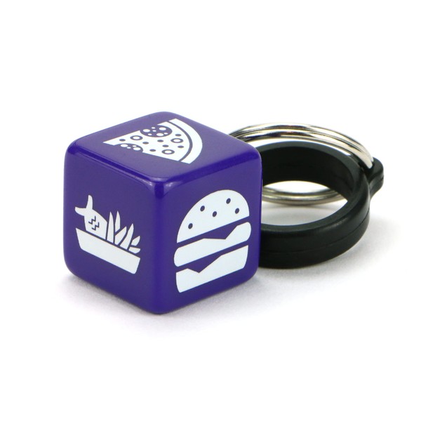 Takeaway Dice – Six-sided Decision Dice with Keyring Holder. For
