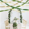 Green Gold Crepe Paper Streamers Party Decorations (5 Rolls) for