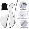 Landrain Gua Sha Stein Edelstahl, Gua Sha Schaber Faszien Tool