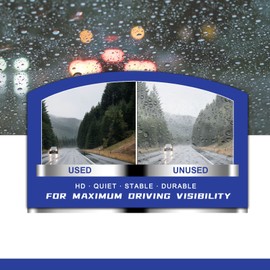 EMITHSUN OEM QUALITY 26" + 22" Premium All-Seasons Durable Stable And Quiet Blue Windshield Wiper Blades (Set of 2)