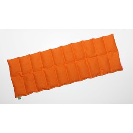 Spelt Pillow Dream Sleeper Approx. 60 x 20 cm, 20 Chambers, Warm-Cold Pillow (Orange)