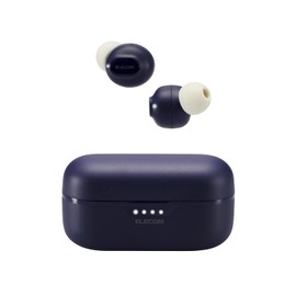 Elecom LBT-TWS16NV Wireless Earphones, Bluetooth 5.3, Supports AAC, 5 Hours Continuous Playback, Low Latency, Dullness, Navy