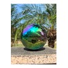 Gazing Ball for Garden Decor - 8-Inch Hollow Metal Sphere