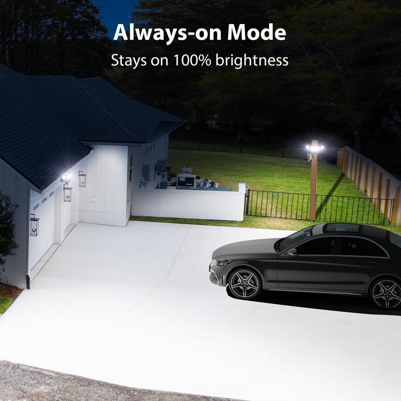 iMaihom 65W 6500LM Motion Sensor Outdoor Light, Plug In LED