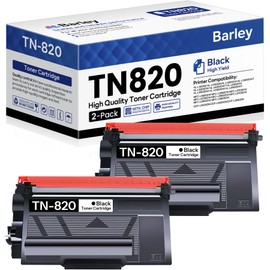TN820 TN-820 Toner Cartridge Compatible TN820 TN-820 Black Toner Cartridge Replacement for Brother TN820 TN-820 HL-L6200DW MFC-L6800DW MFC-L5900DW MFC-L5850DW Printer Ink (2-Pack).