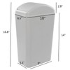 Obstnny 14 L / 3.5 Gallon Slim Plastic Trash Can