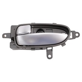 TRQ Driver Side Interior Door Handle Beige Housing with Silver Lever Compatible with 2007-2013 Nissan Altima 2009-2014 Maxima 2012-2020 NV1500 2013-2020 NV200 NV2500 NV3500