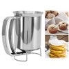 4.1x6.4in Pancake Batter Dispenser, Handheld Stainless Steel Pancake Pourer for