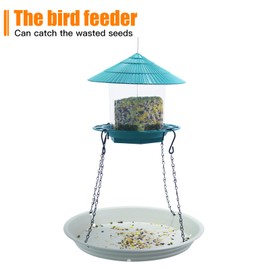 Bird Seed Catcher Tray Platforms 12" Bird Feeders Big Hanging Trays Platform can be Used for Most Feeders to Catch Dropped Seed and Shells for Outdoor Courtyard Gardens to Attract Birds (2PCS)
