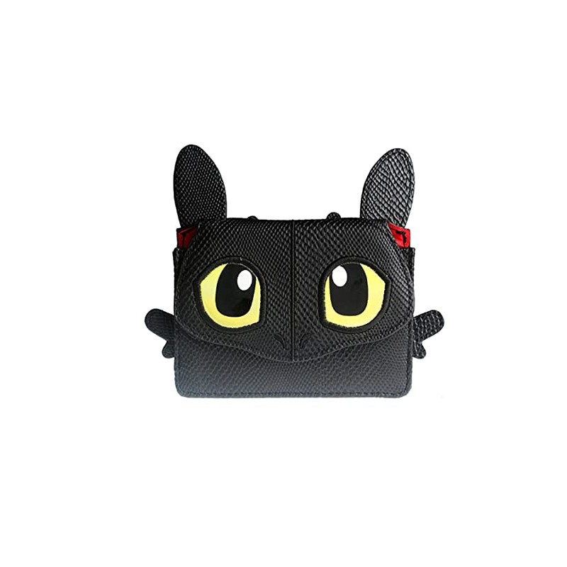 Toothless the King of Dragons Movie Character Face Wallet
