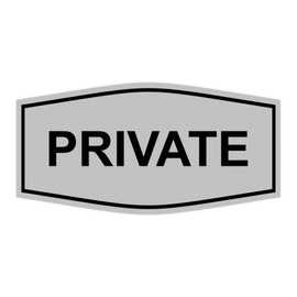 Fancy Private Sign (gris claro) - M