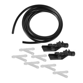 PARSKILO Windshield Washer Nozzle for Honda HR-V Durable No.76810TP6A01 Windscreen Washer Sprayer Nozzle Black Front with Hose and Connectors 1 Set Benefit