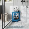 nalone Corner Shower Stool, HDPE Shower Bench for Inside Shower,