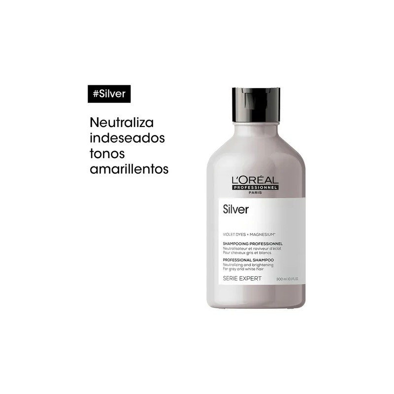 Shampoo Cuidado Canas Loral Professionnel Silver 300ml