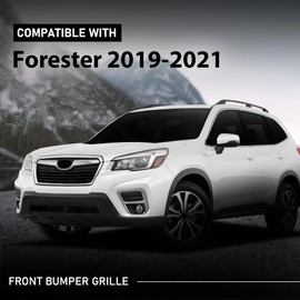 G-PLUS Front Bumper Grille Grill Trim Assembly Compatible with Subaru Forester 2019-2021 91121SJ110