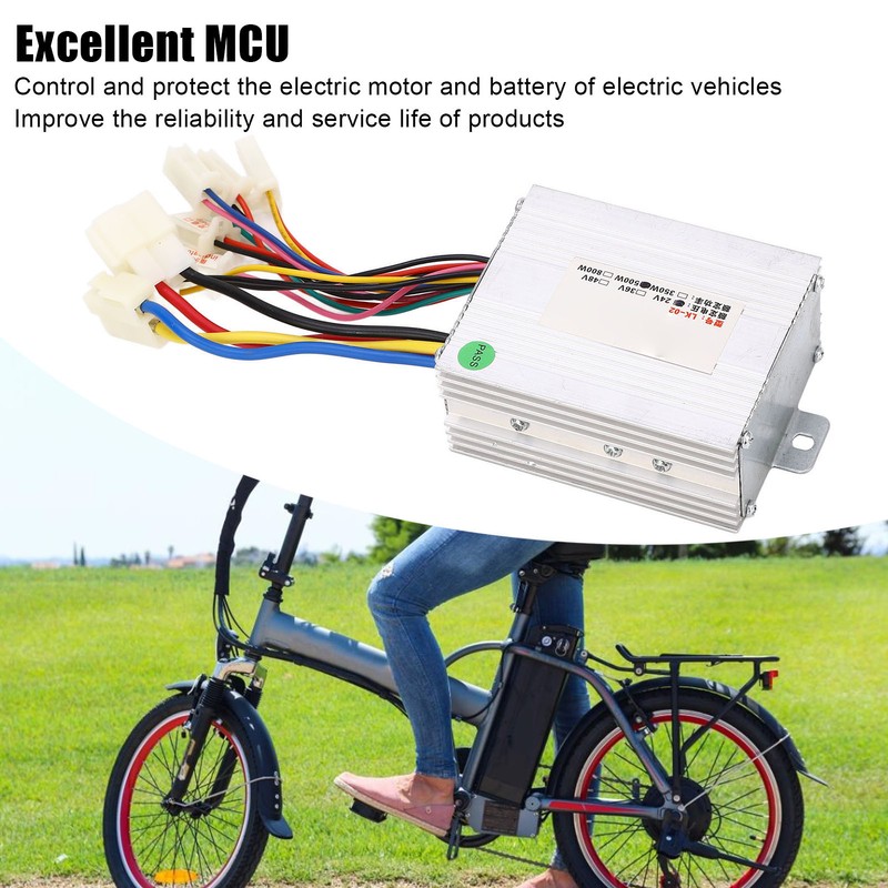 Electric Bike Brush Controller 24V 500W Multi Protection Aluminum Motor