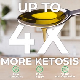 Bullet Organics Bullet Organics C BulletMCT | Premium Coconut (no Palm) C8 MCT Oil | Ketone Fuel Boost | Up to 4X More Ketones Than Other MCTs | 100% Pure C8 MCT Oil | Vegan Keto Supplement (500ML)