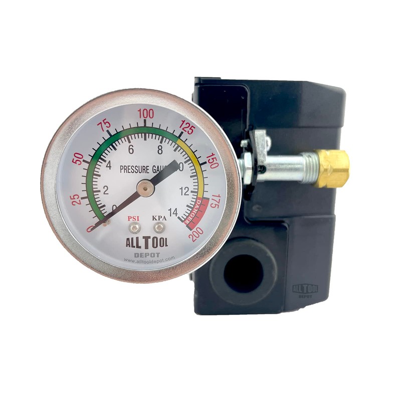 H/D Pressure Switch 4 Ports 95-125 psi w/150 psi Pop