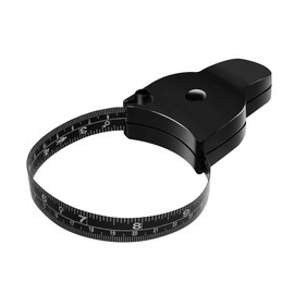 kinoco Measuring Tape For Body Measurements Body Measuring Tape, 150 cm Retractable, Black, Push-Button Lock System, for Body Measurements