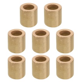 PATIKIL M10 Brass Spacers, 8 Pcs Metal Spacer Brass 10mm ID x 16mm OD x 18mm L Brass Spacers Screw Standoff for 3/8 Inch or M10 Screw