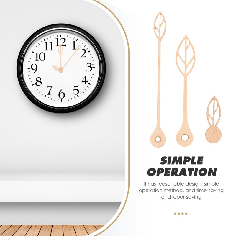 Gadpiparty 1 Set DIY Clock Parts Clock Hands Replacement Kit