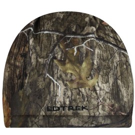 EDTREK Reversible Windproof Fleece Beanie Hat - Warm Winter Hat for Hunting Fishing Camping in Cold Weather (Black with MO Country DNA Camo， Large)