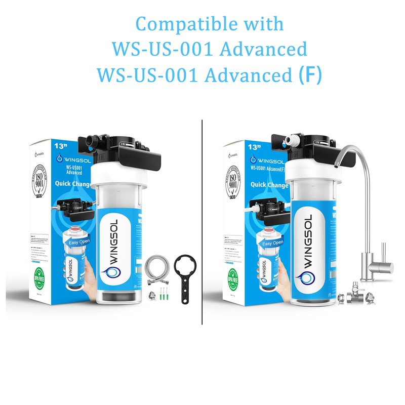 WINGSOL WINGSOL Under Sink Water Filter Replacement with Multi Layer
