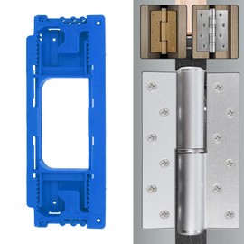 Door Hinge Jig, Door Jamb Hinge Router Template, Fits for Hinge from 2-1/2 to 6in and Thickness from 1-3/8 to 2-1/2in, Aadjustable Door Hinge Clip Kit