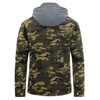 Pursky Men's Camouflage Military Jacket Canvas Cotton Casual Field Jacket